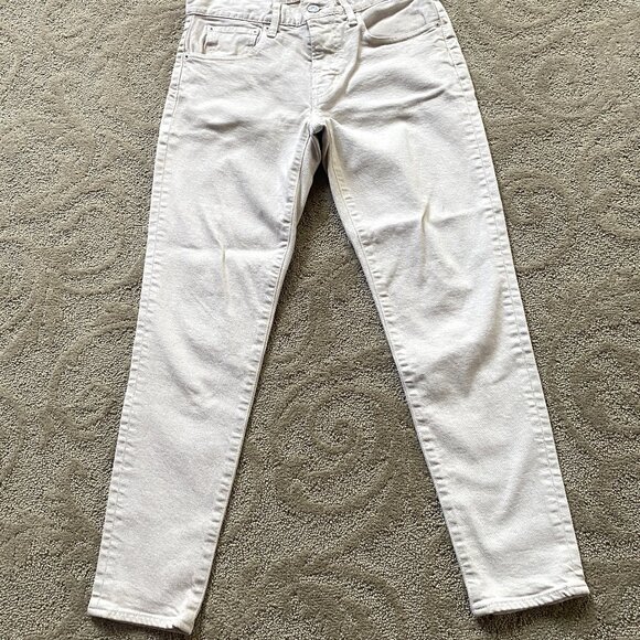 NEW MOUSSY VINTAGE BEIGE COTTON BLEND SKINNY STRETCH ANKLE LEG JEANS SIZE:28/29 - Picture 1 of 9